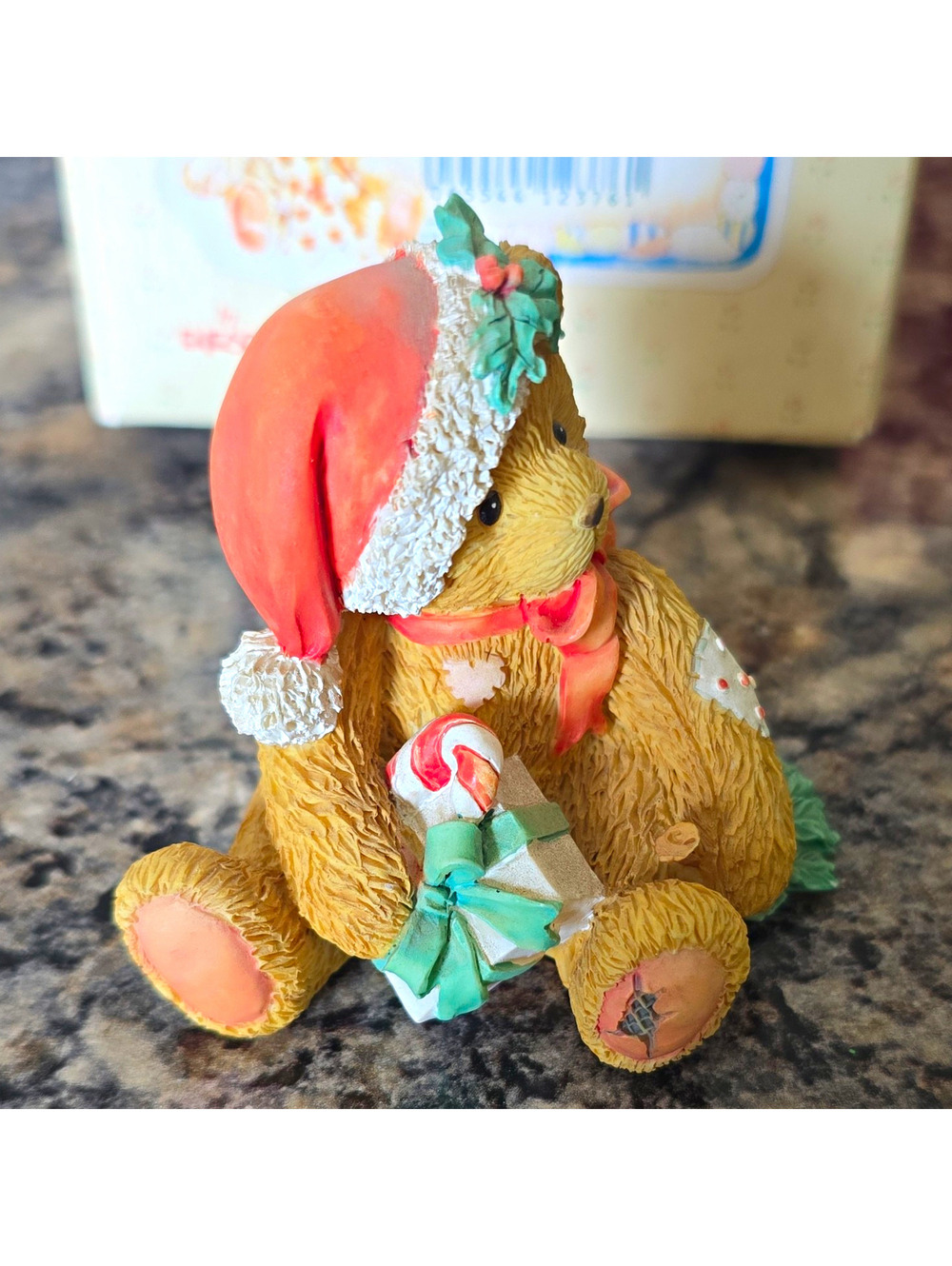Cherished Teddies Enesco Denise December 1993 Bear Figurine #914878 Resin